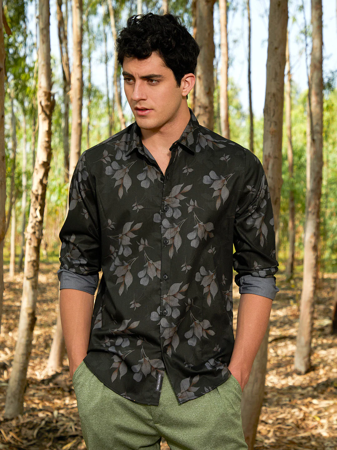 Stamped-Foliage Shirt - Image 2