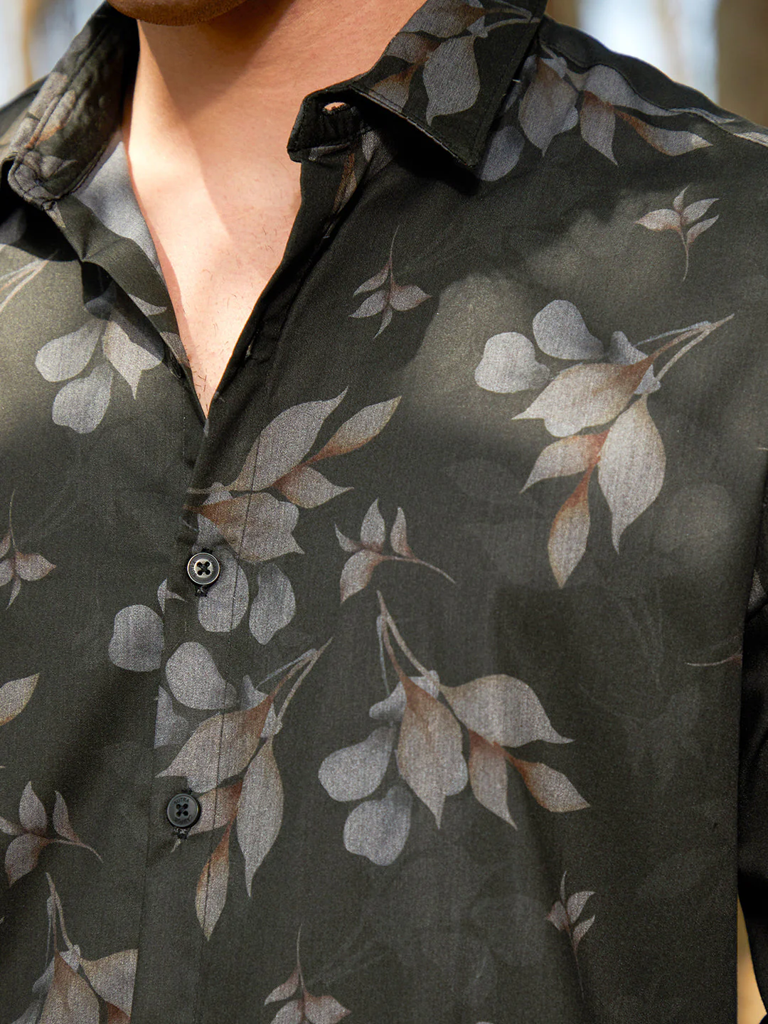 Stamped-Foliage Shirt - Image 7