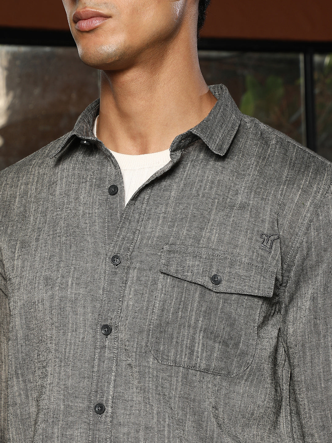 Thread-Jacquard Shirt - Image 7