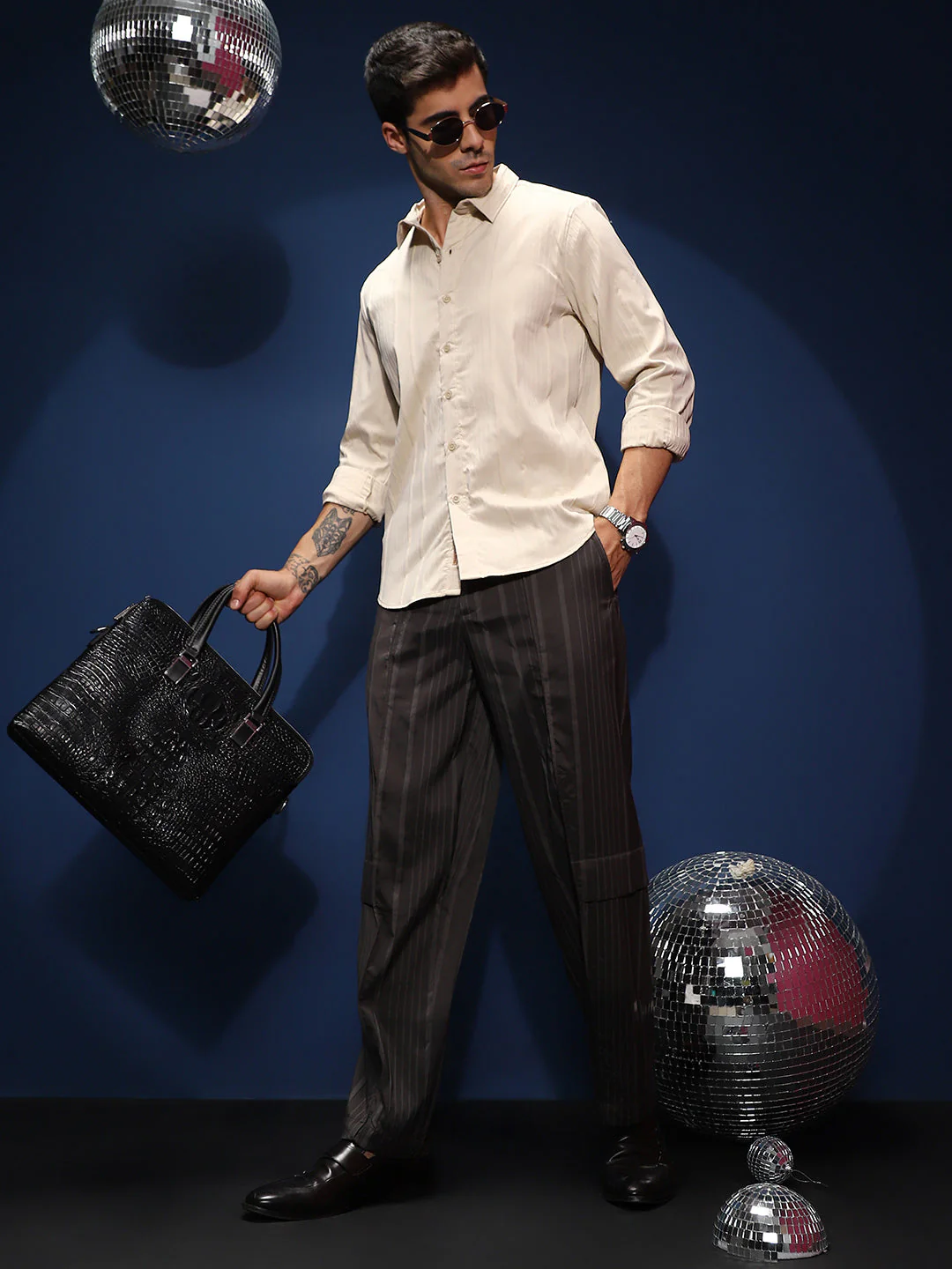 Lightweight - Unbalanced-Ridge Straight Trousers - Image 6