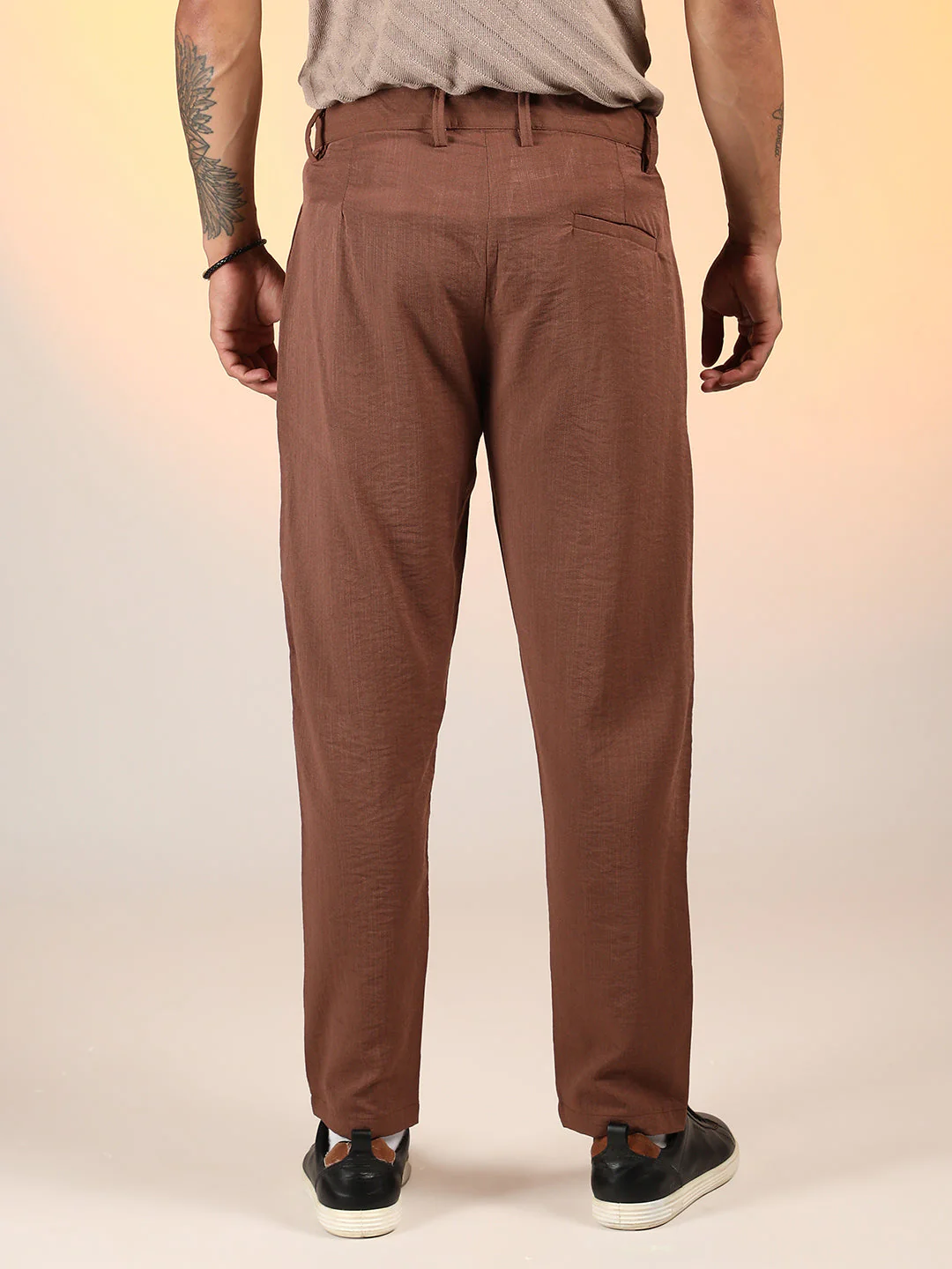 Slim-Fit Pleated Trousers - Image 4