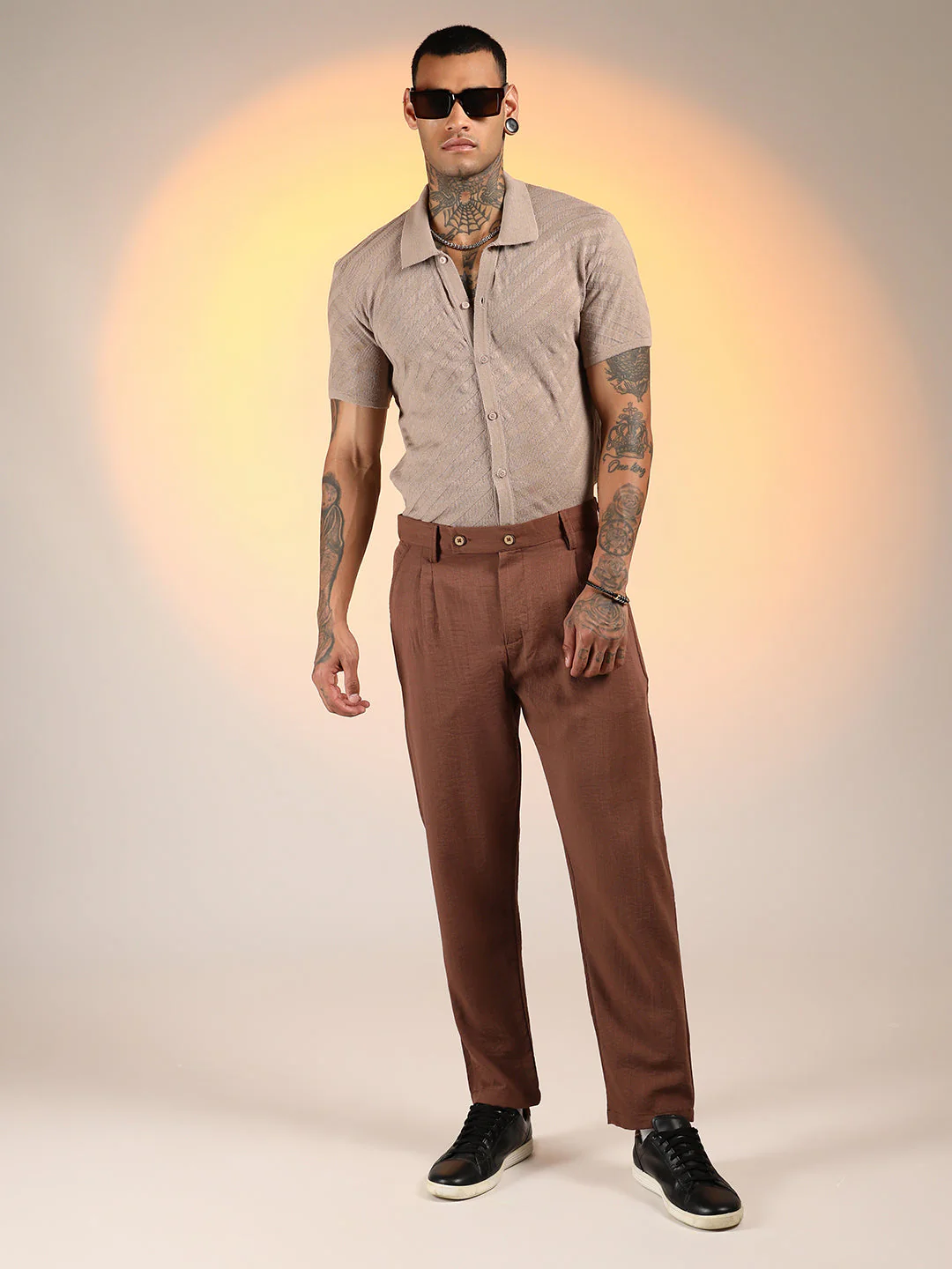 Slim-Fit Pleated Trousers - Image 6