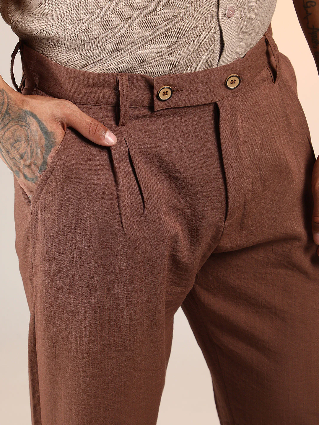 Slim-Fit Pleated Trousers - Image 7