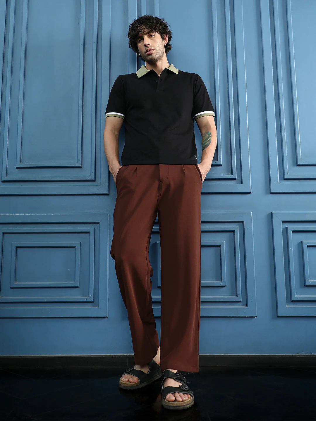 Ribbed Straight-Fit Trousers - Image 5
