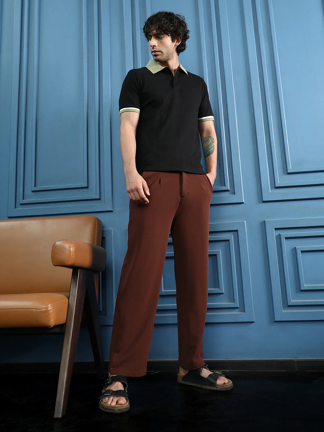 Ribbed Straight-Fit Trousers - Image 6