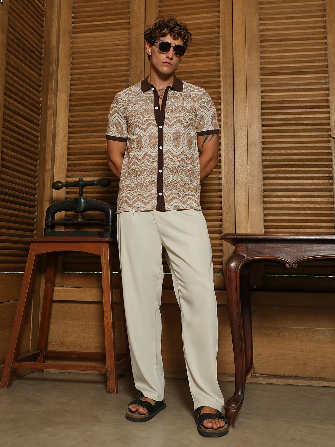 Arched-Knit Polo Shirt - Image 6