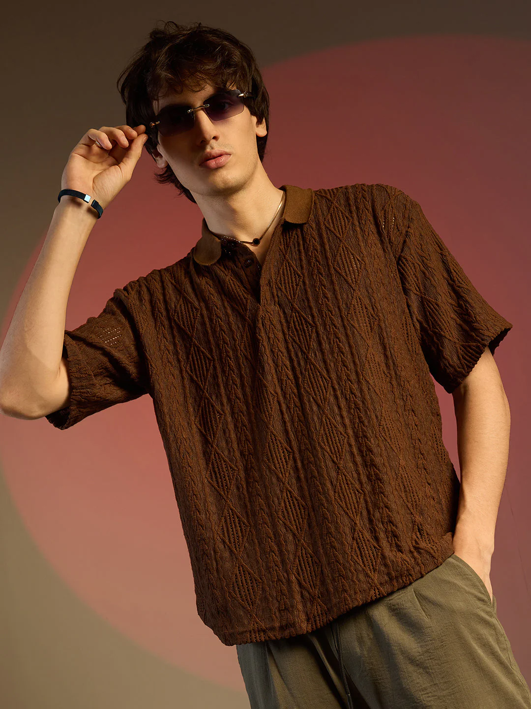 Argyle Oversized T-Shirt - Image 4