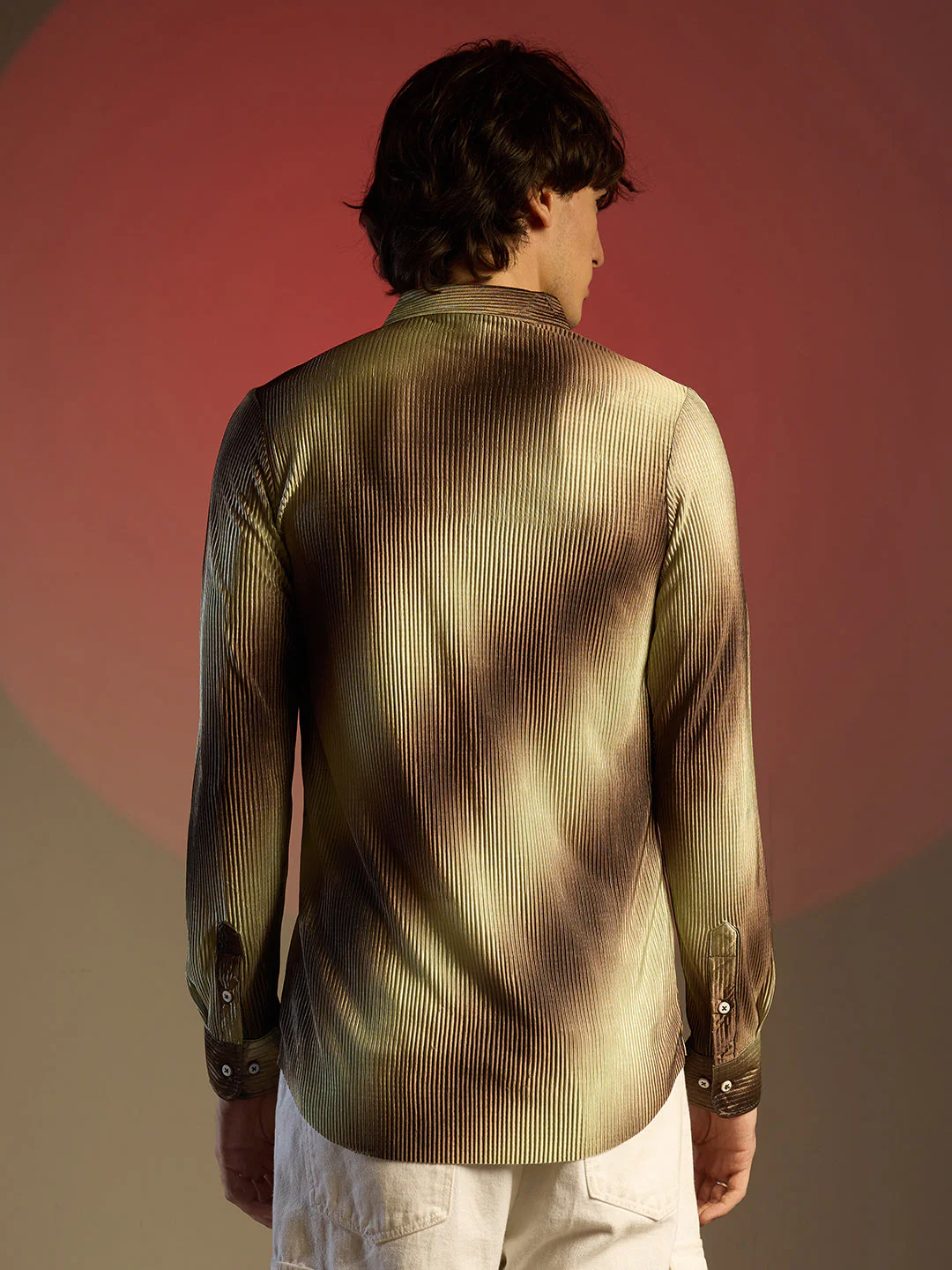 Ombre-Pleated Shirt - Image 4