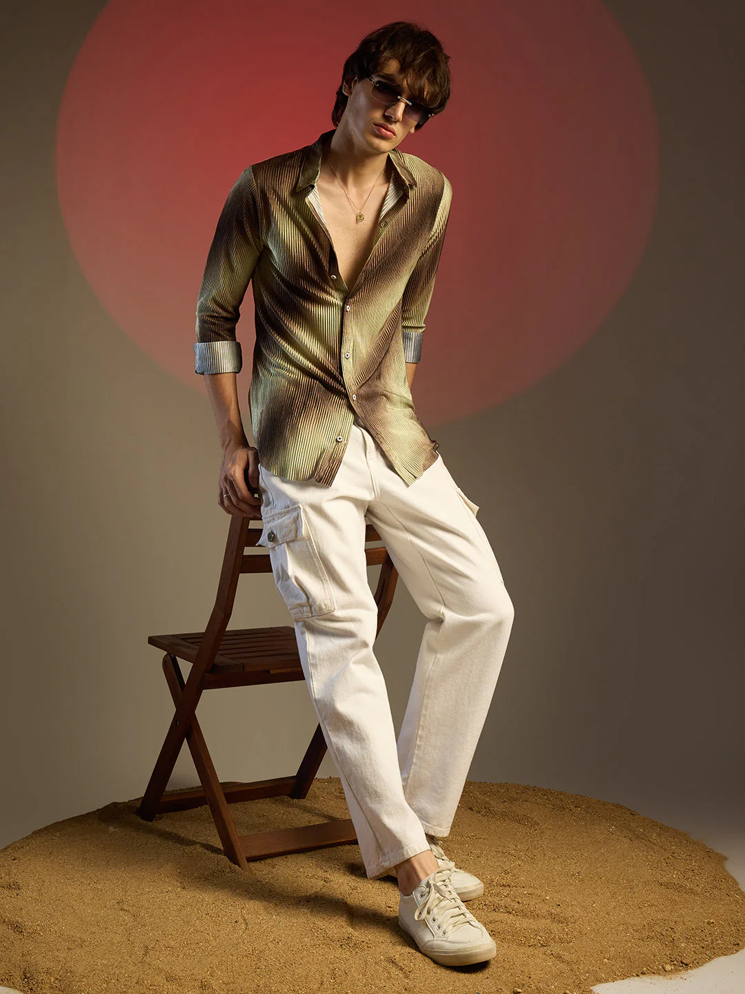 Ombre-Pleated Shirt - Image 6