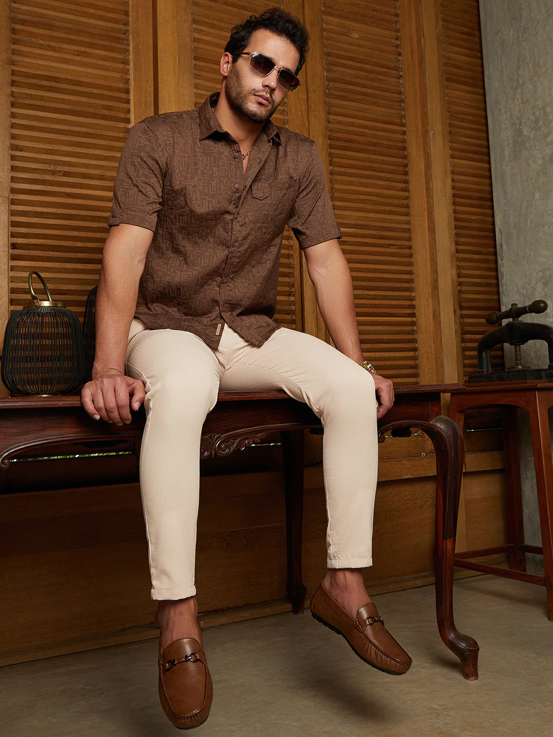 Aztec-Tactile Oversized Shirt - Image 6