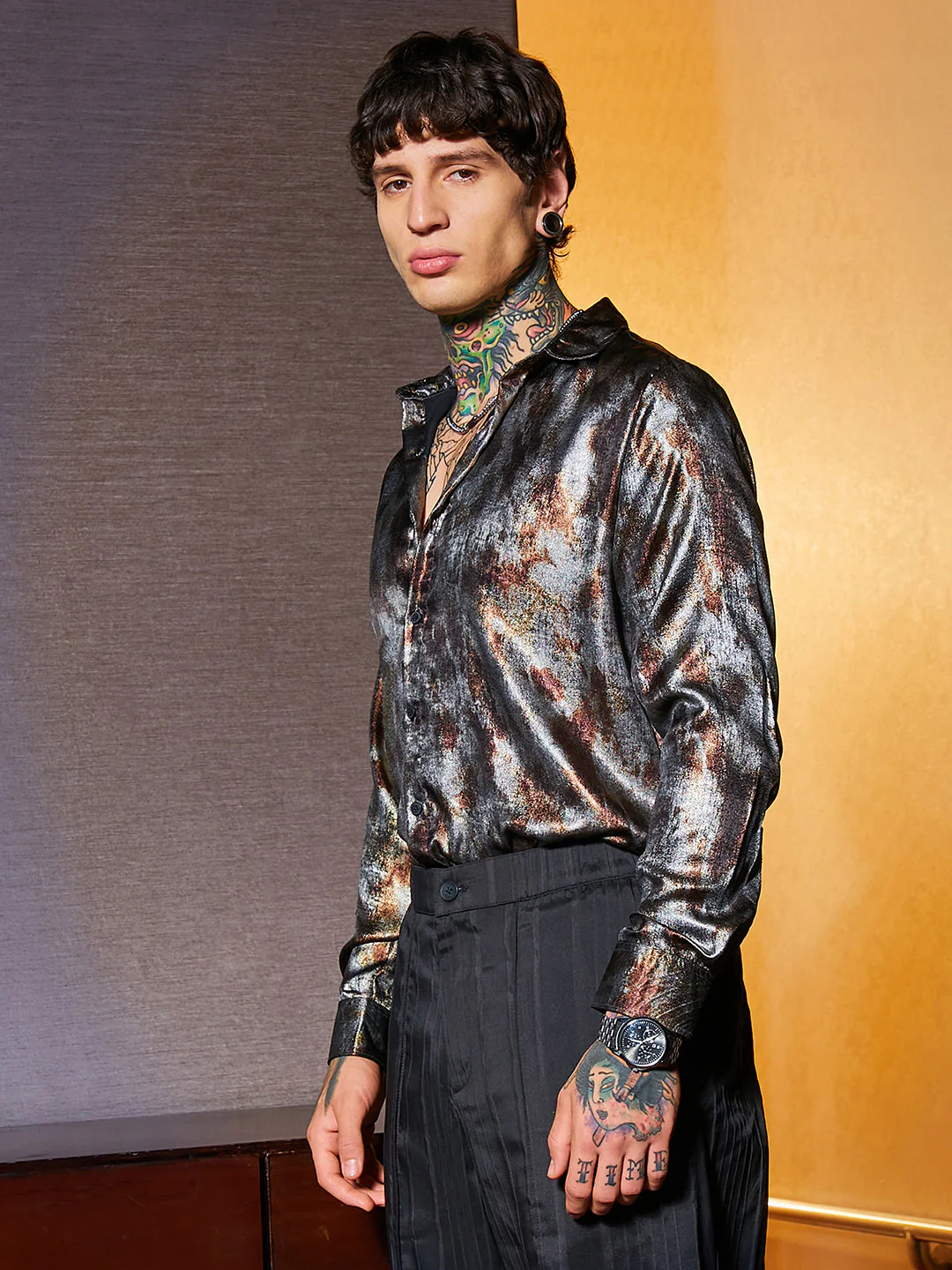 Metallic-Pigment Shirt - Image 3