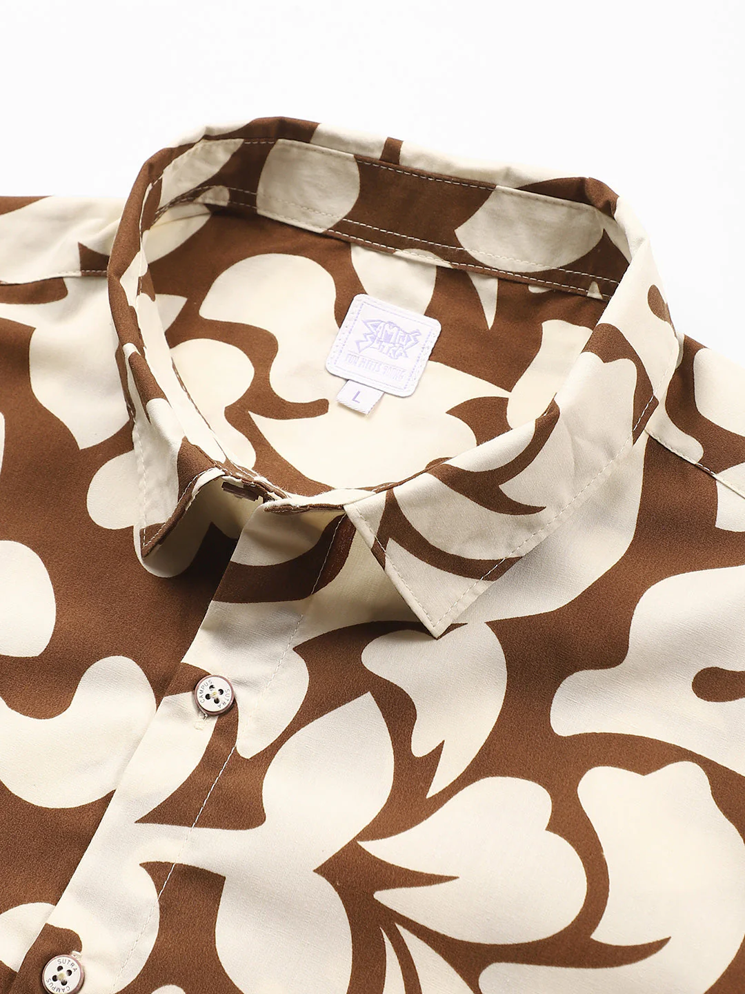 Contrast-Botanics Imprint Shirt - Image 8