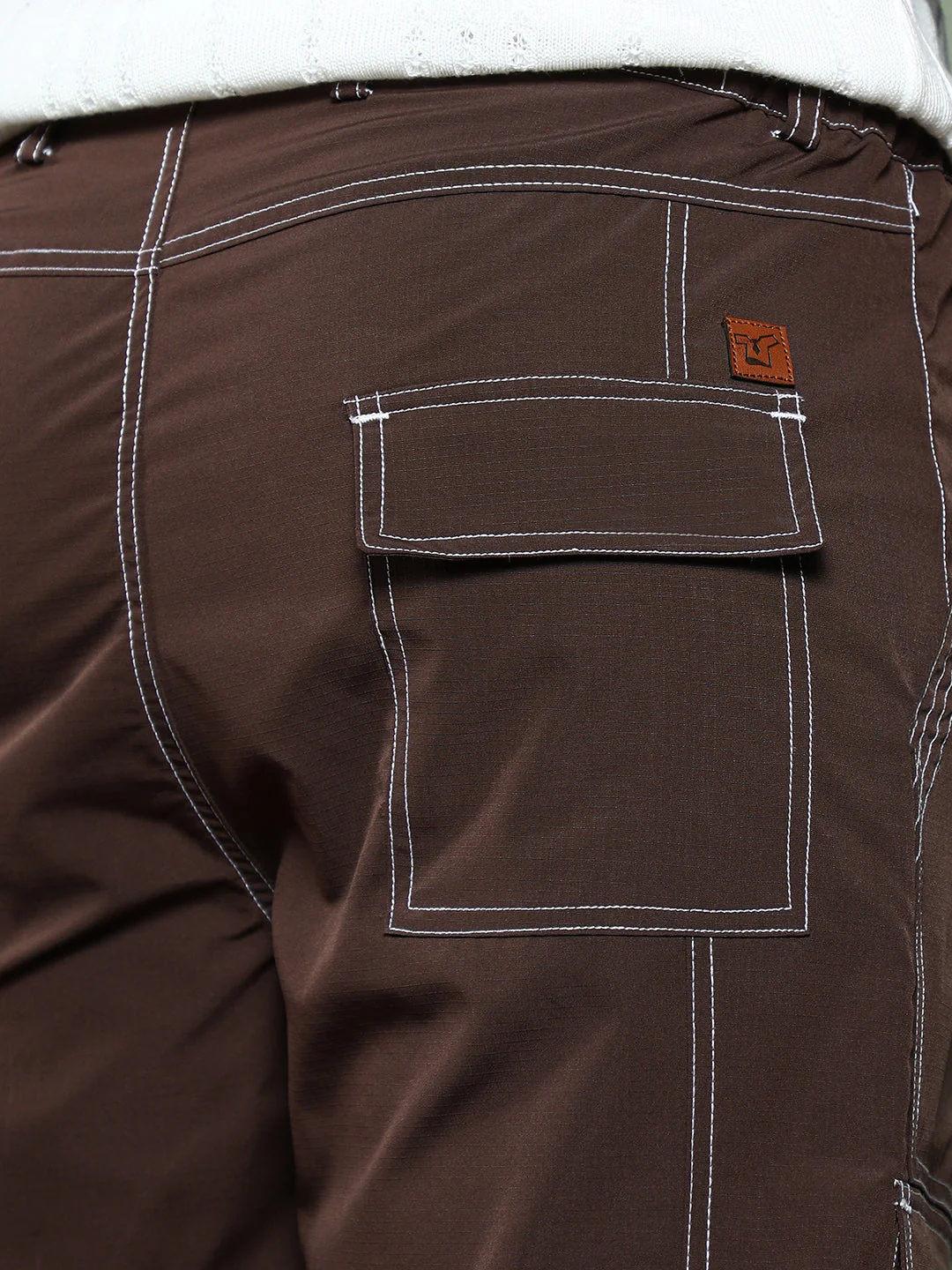 Contrast-Stitch Utility Trousers - Image 8