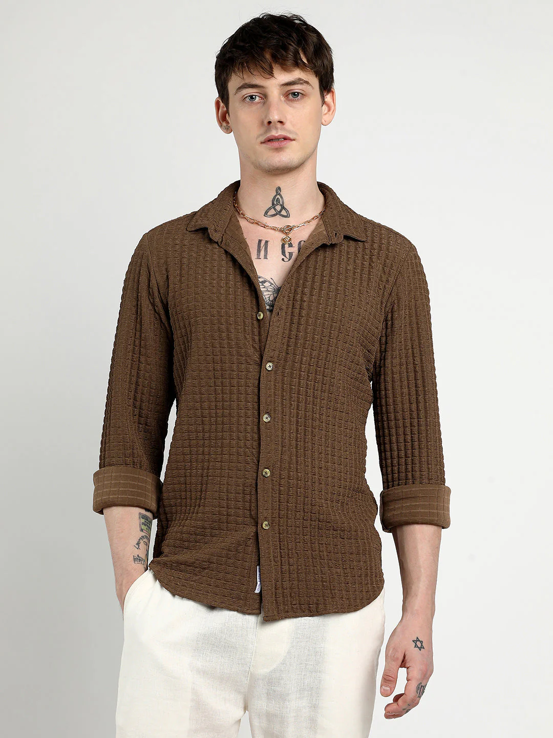 Cube-Textured Shirt - Image 2