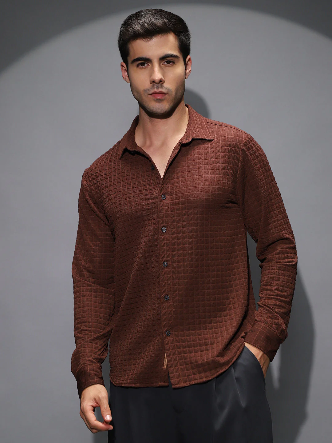 Cube-Textured Shirt - Image 2
