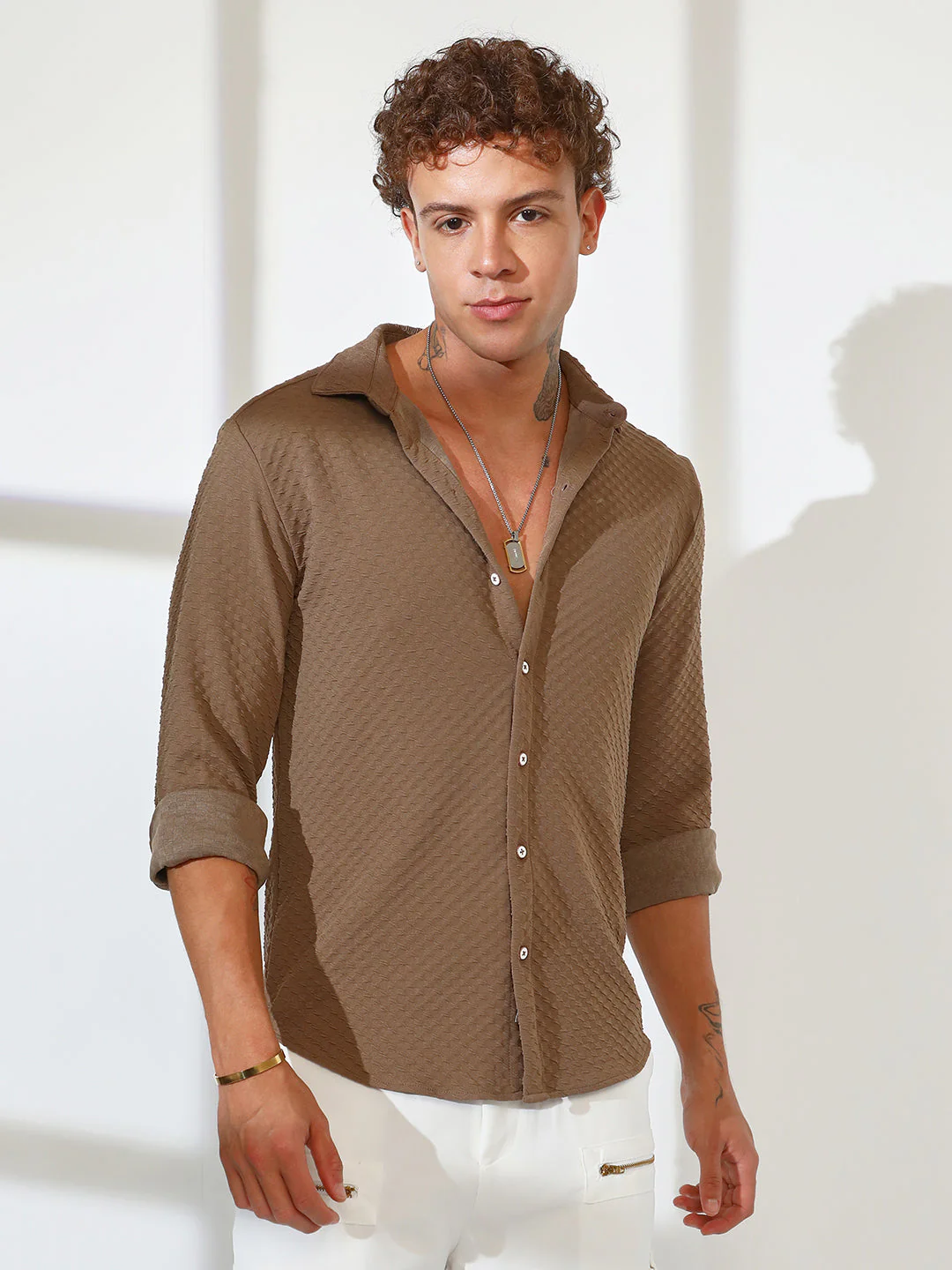 Cubic-Textured Shirt - Image 3
