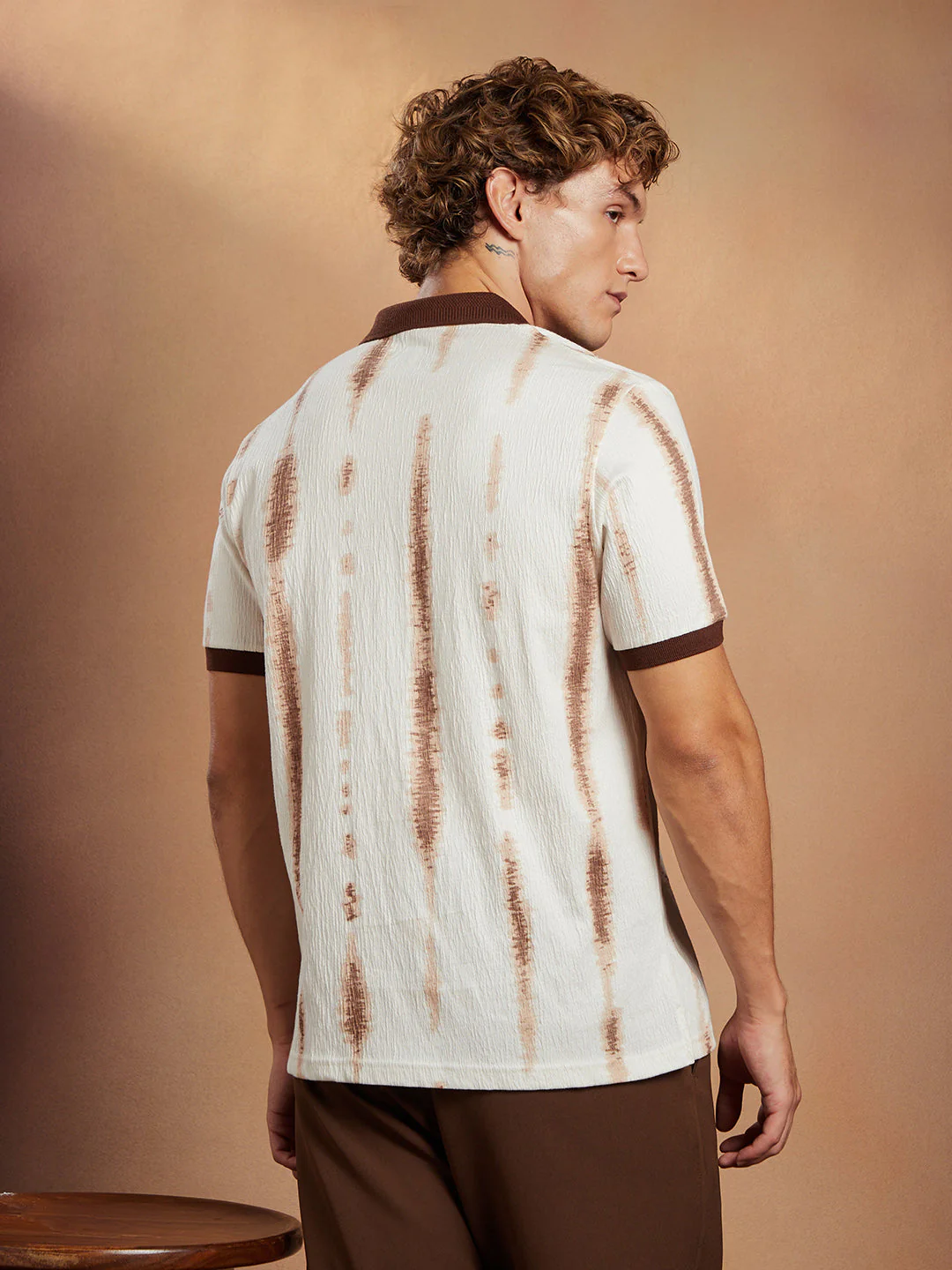 Tie-Dye Tactile Polo T-Shirt - Image 4
