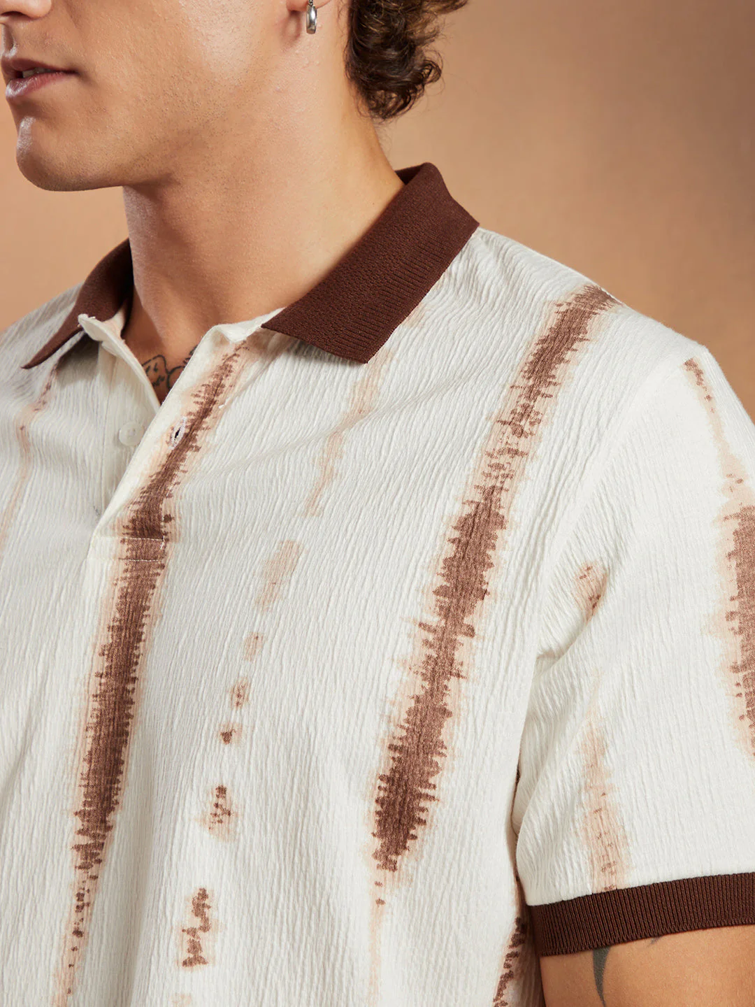 Tie-Dye Tactile Polo T-Shirt - Image 7