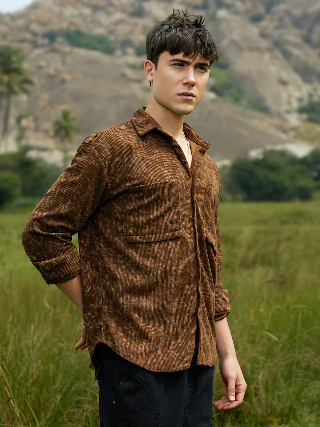 Faded Corduroy Oversized Shirt - Image 3