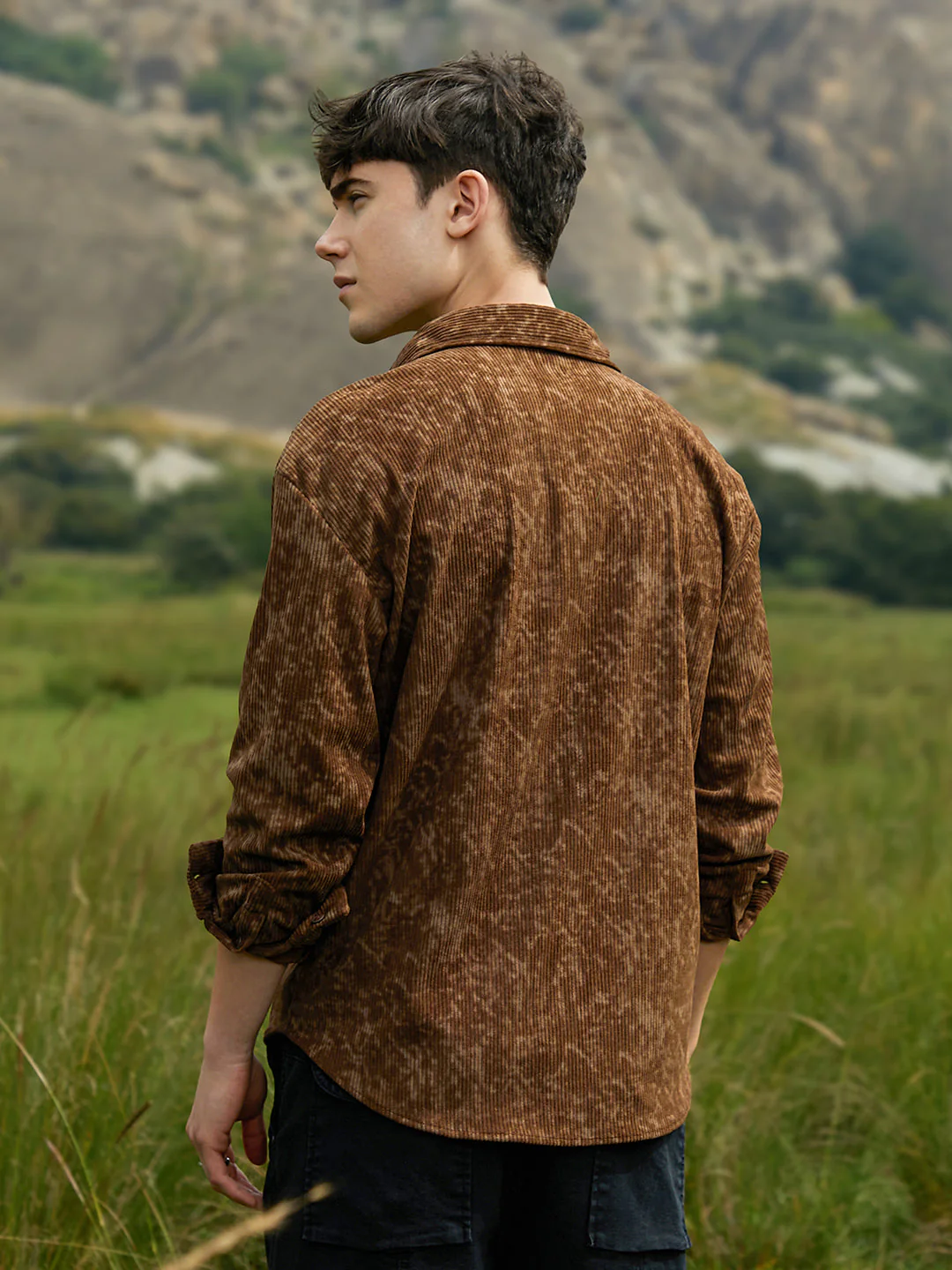 Faded Corduroy Oversized Shirt - Image 4