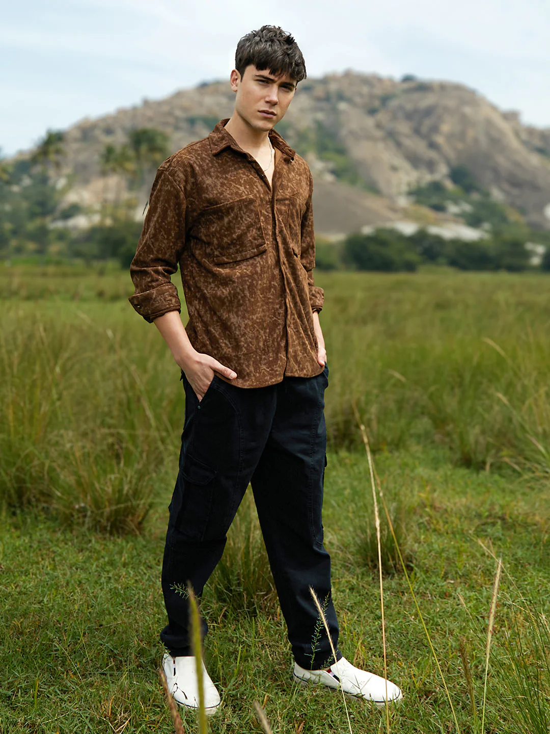 Faded Corduroy Oversized Shirt - Image 5