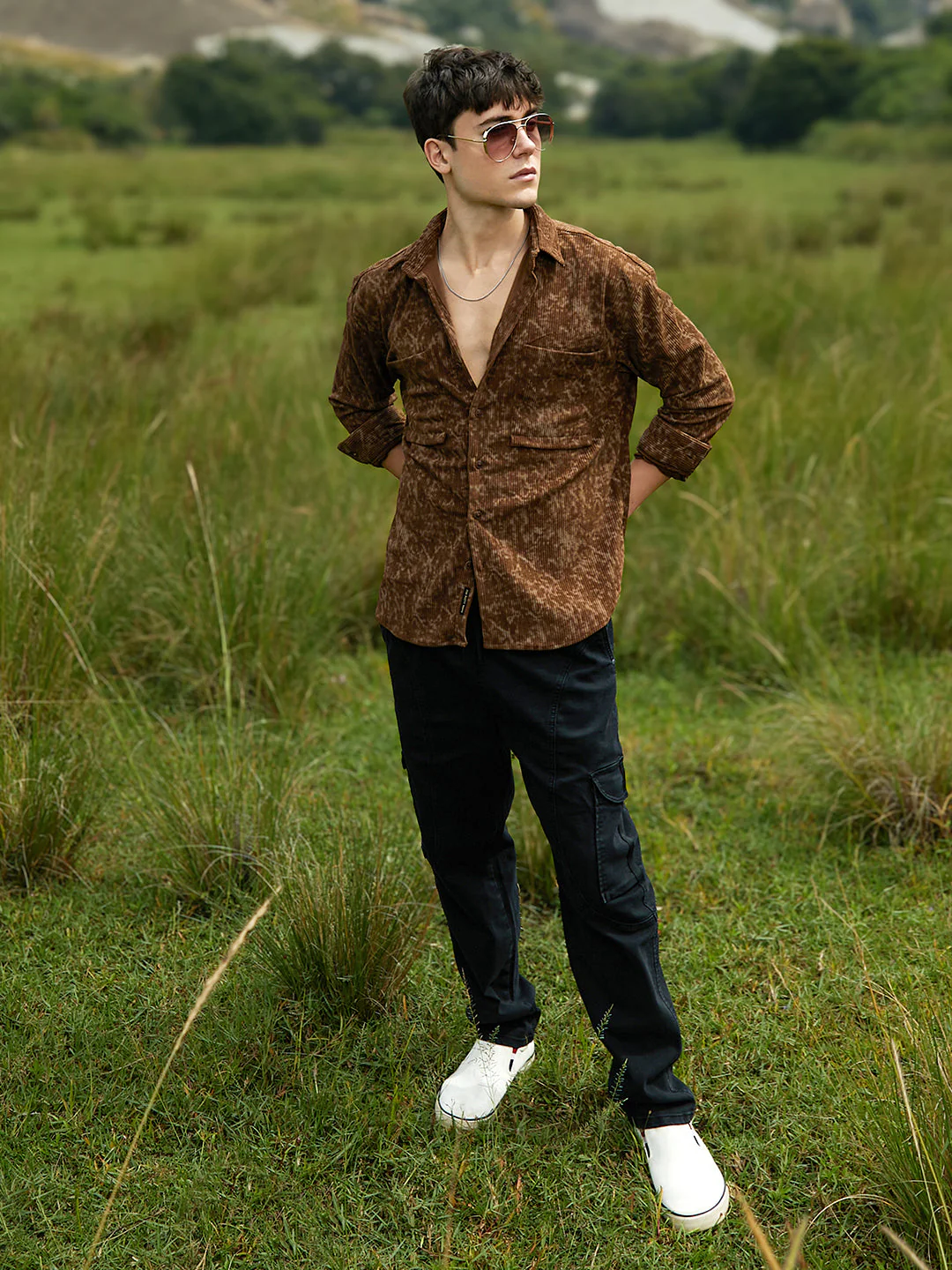 Faded Corduroy Oversized Shirt - Image 6