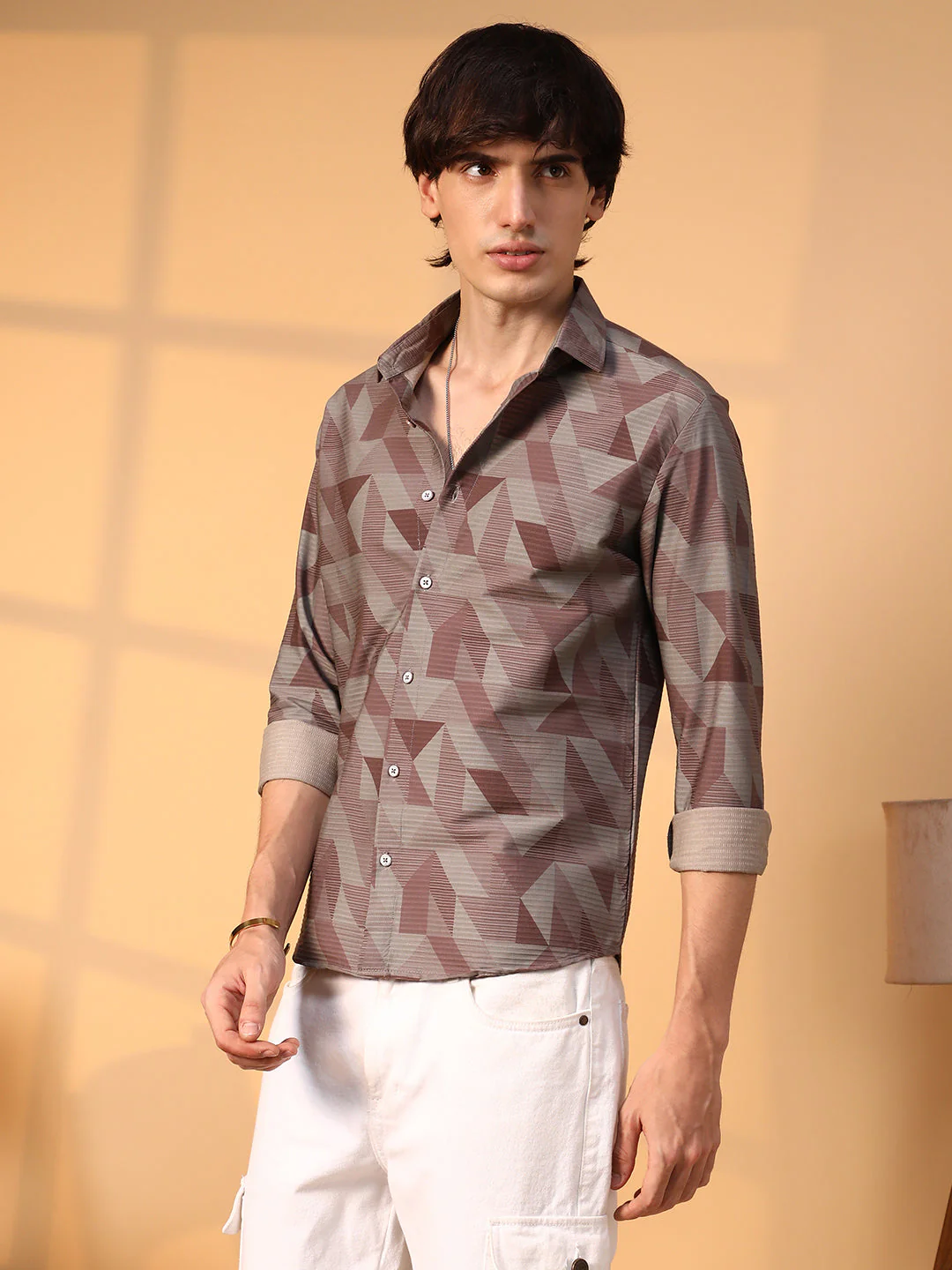 Geometric Seersucker Shirt - Image 3