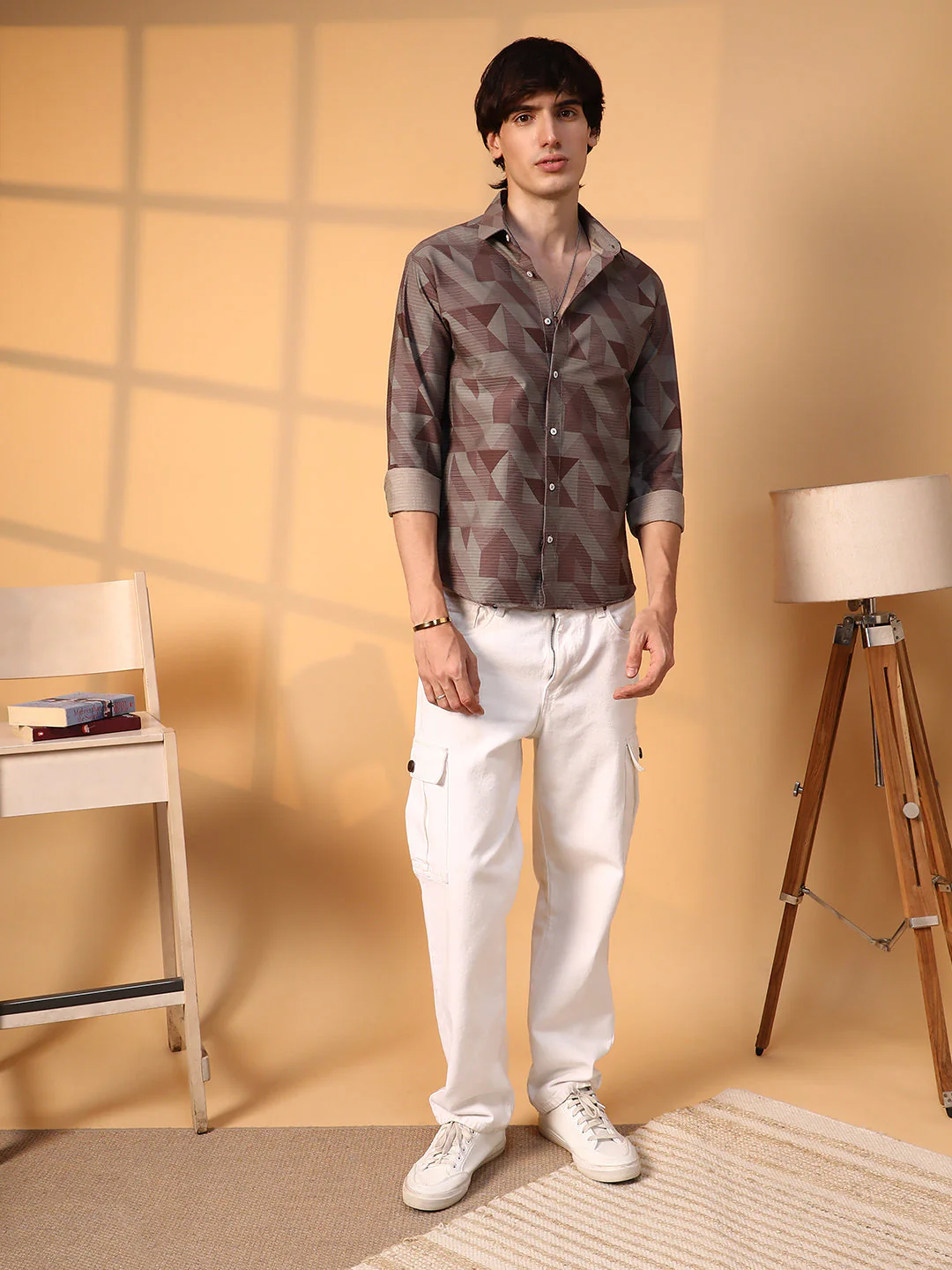 Geometric Seersucker Shirt - Image 5