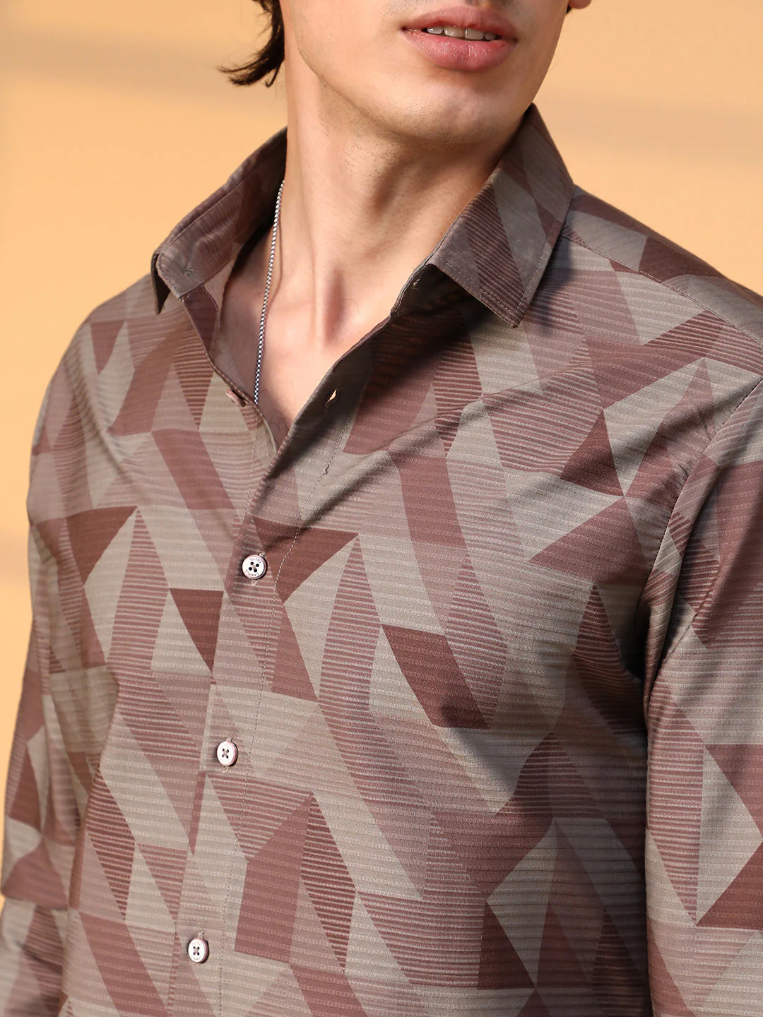 Geometric Seersucker Shirt - Image 7