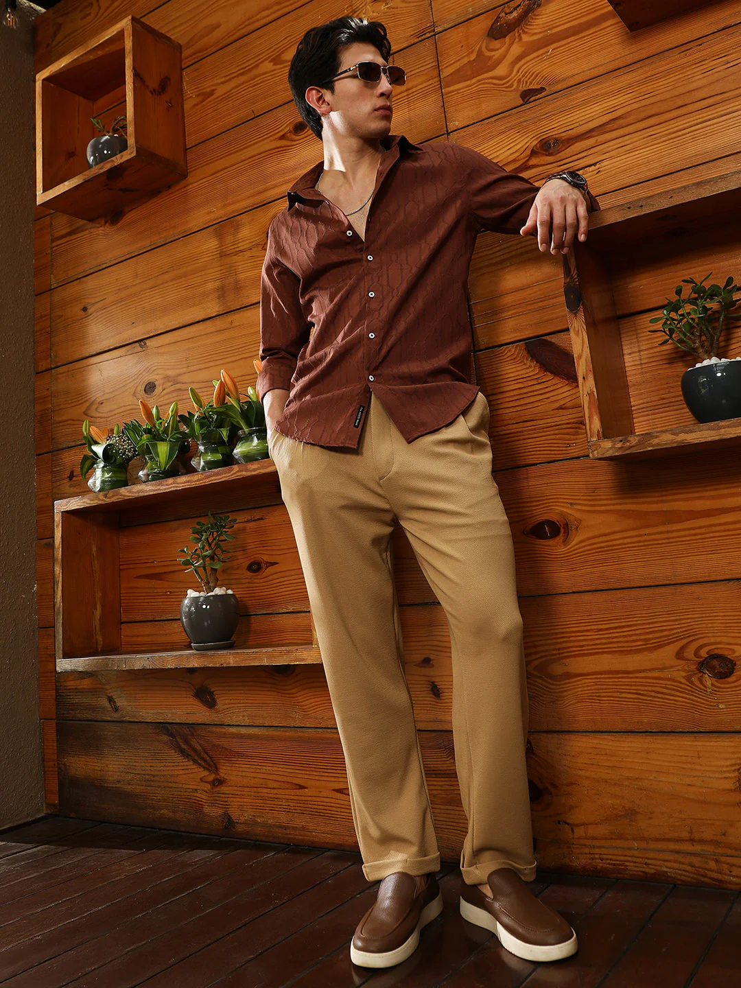 Indie-Geometric Jacquard Shirt - Image 6