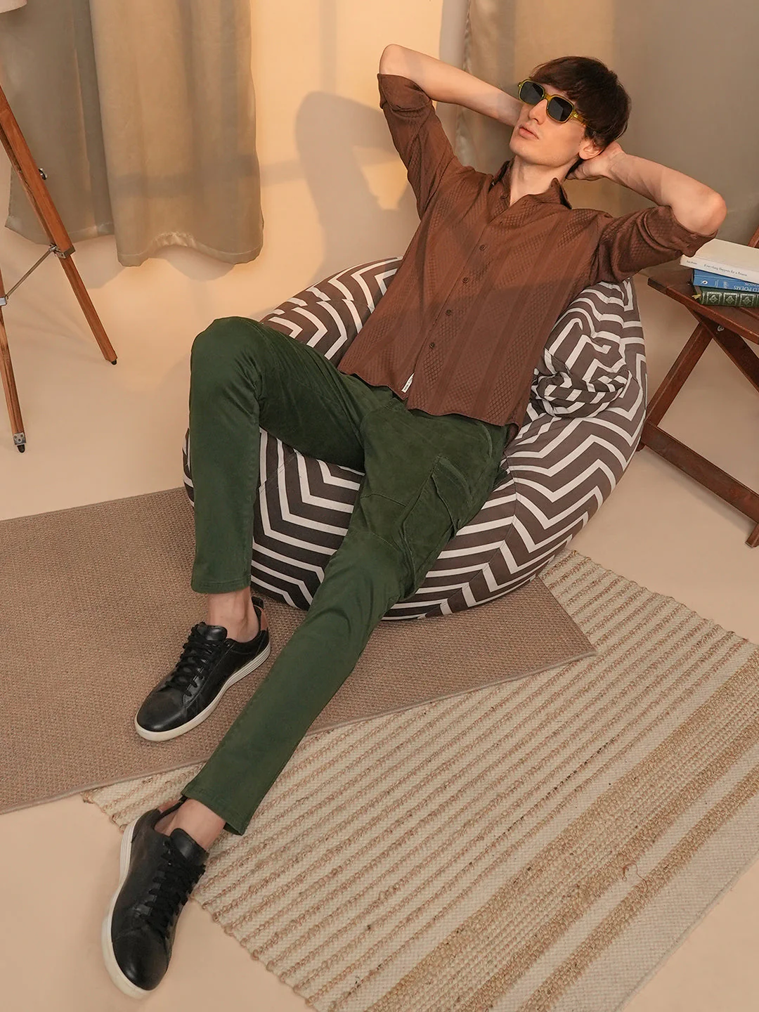 Mesh-Textured Knit Shirt - Image 6