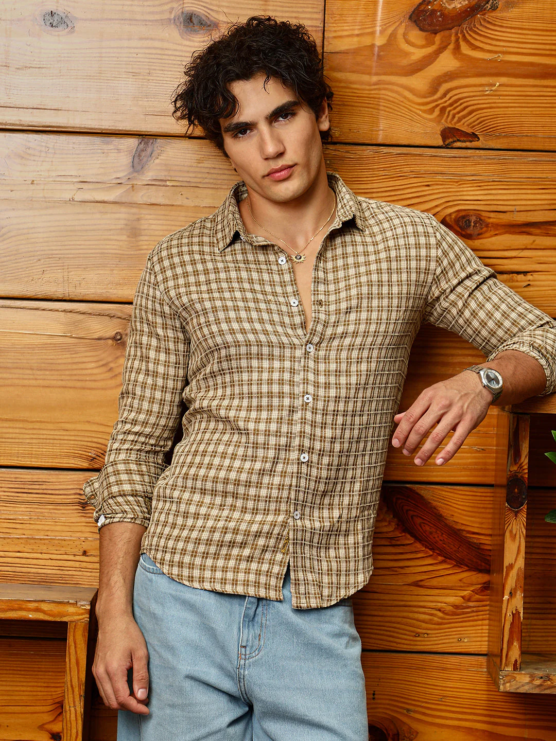 Micro-Plaid Shirt - Image 2