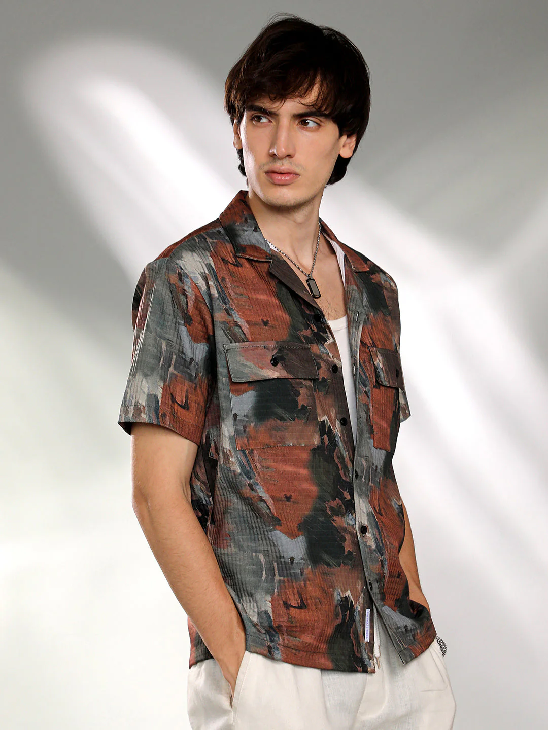 Abstract Utility Oversized Shirt - Image 3