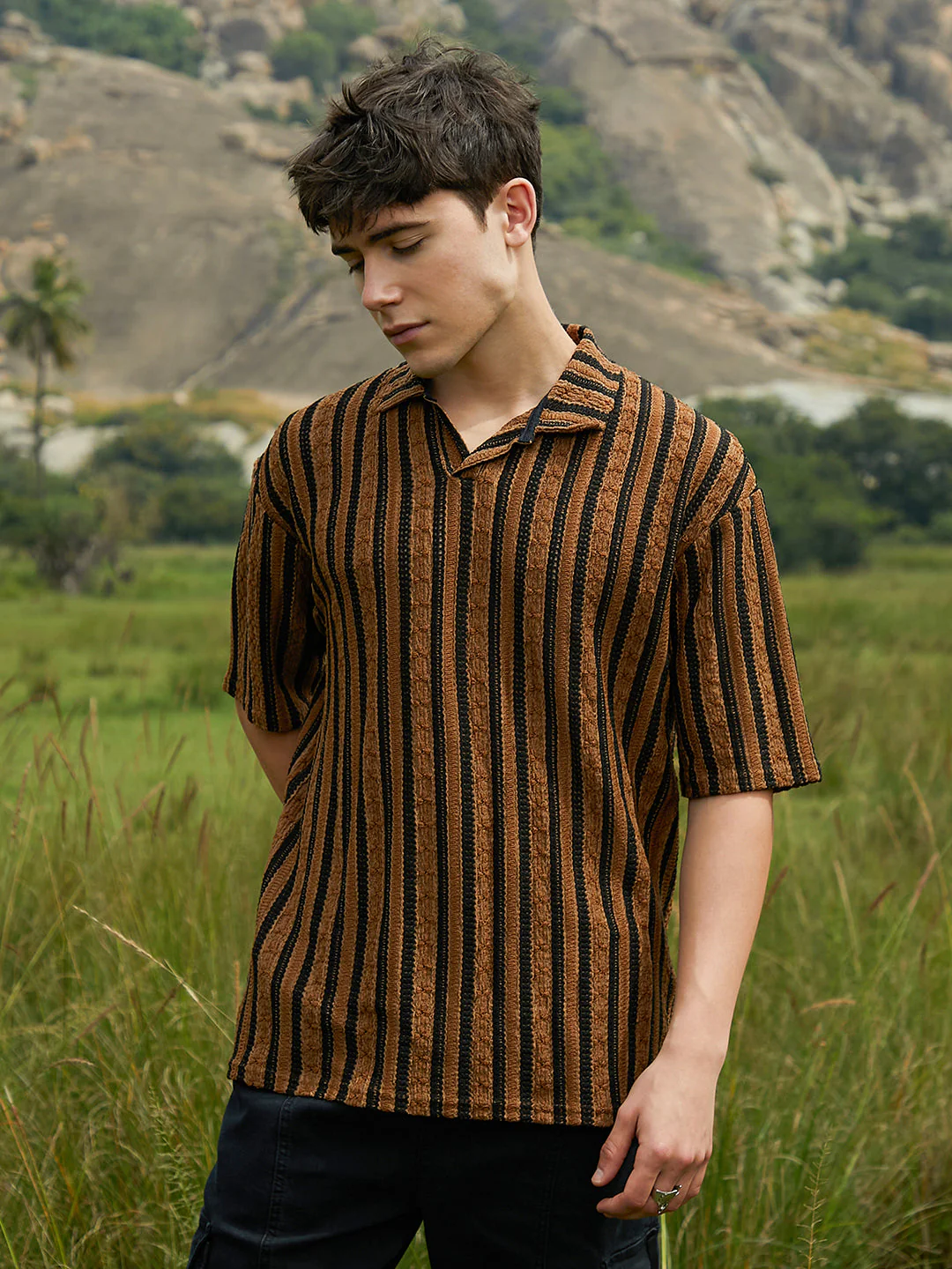 Clover-Striped Polo T-Shirt - Image 3