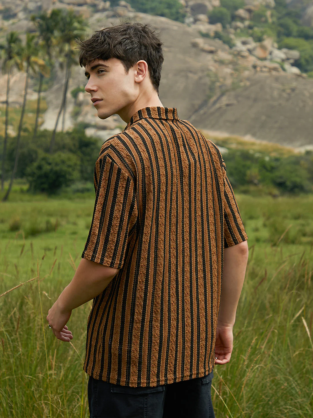 Clover-Striped Polo T-Shirt - Image 4