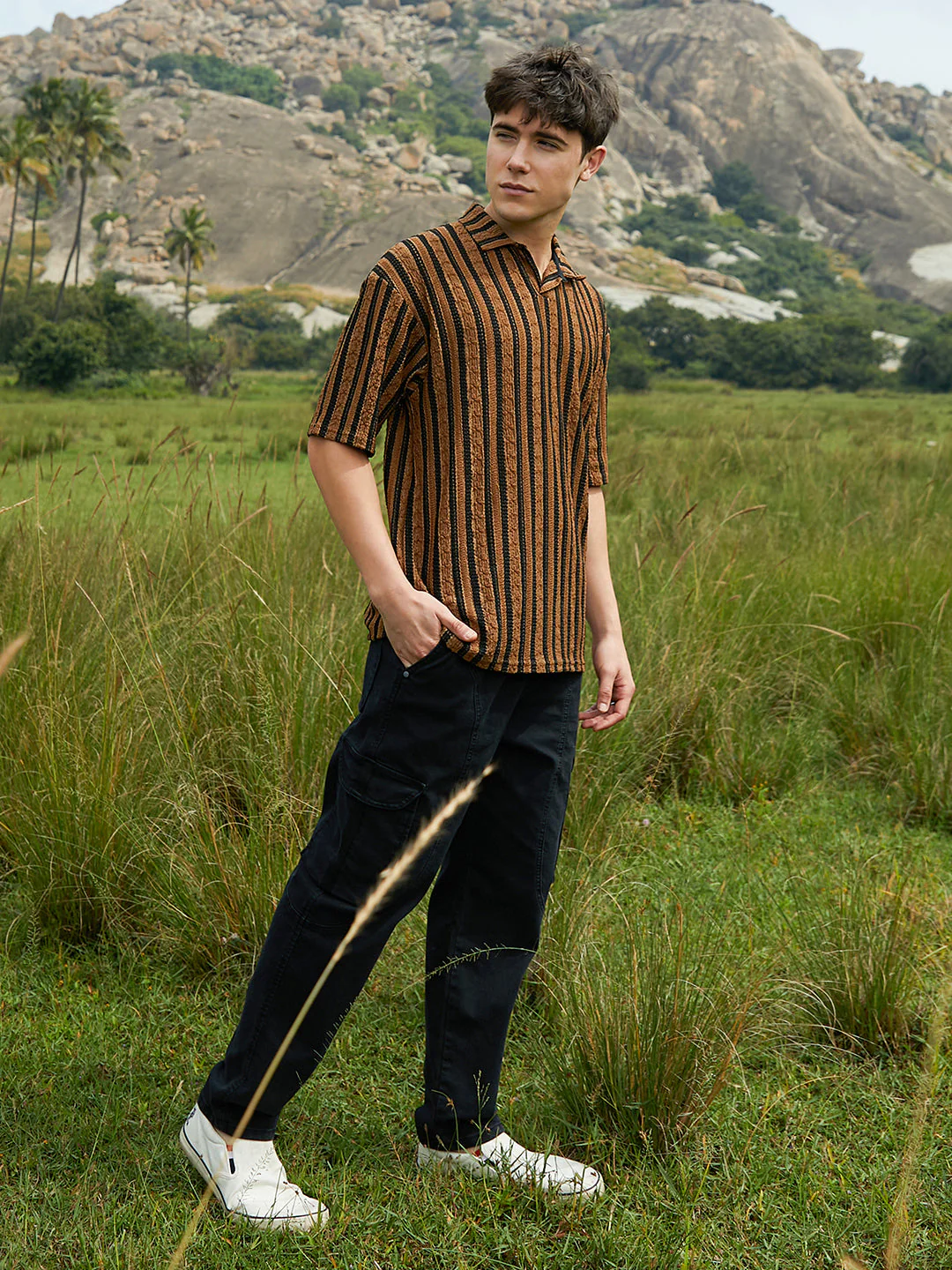 Clover-Striped Polo T-Shirt - Image 5