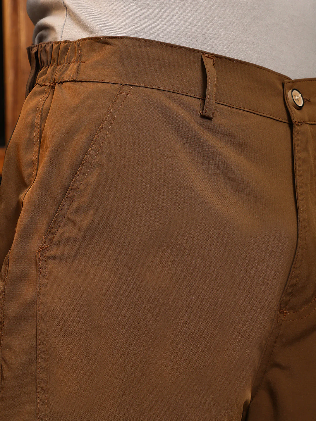 Panelled Straight-Fit Trousers - Image 7