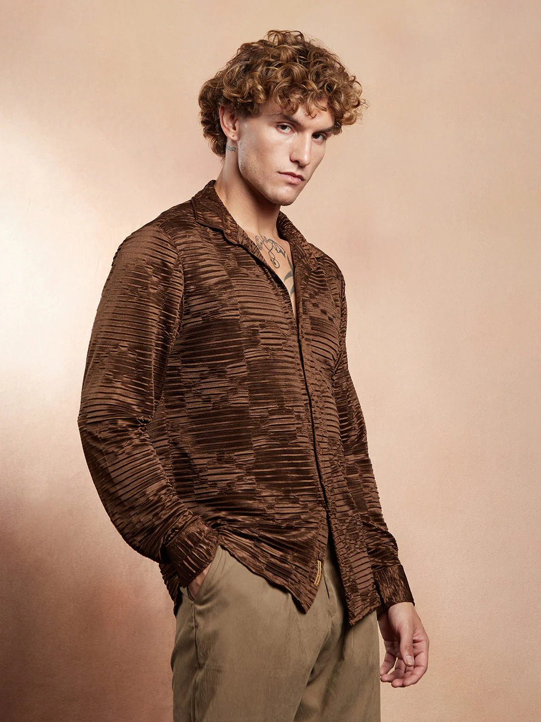 Pleated-Rhombus Shirt - Image 3