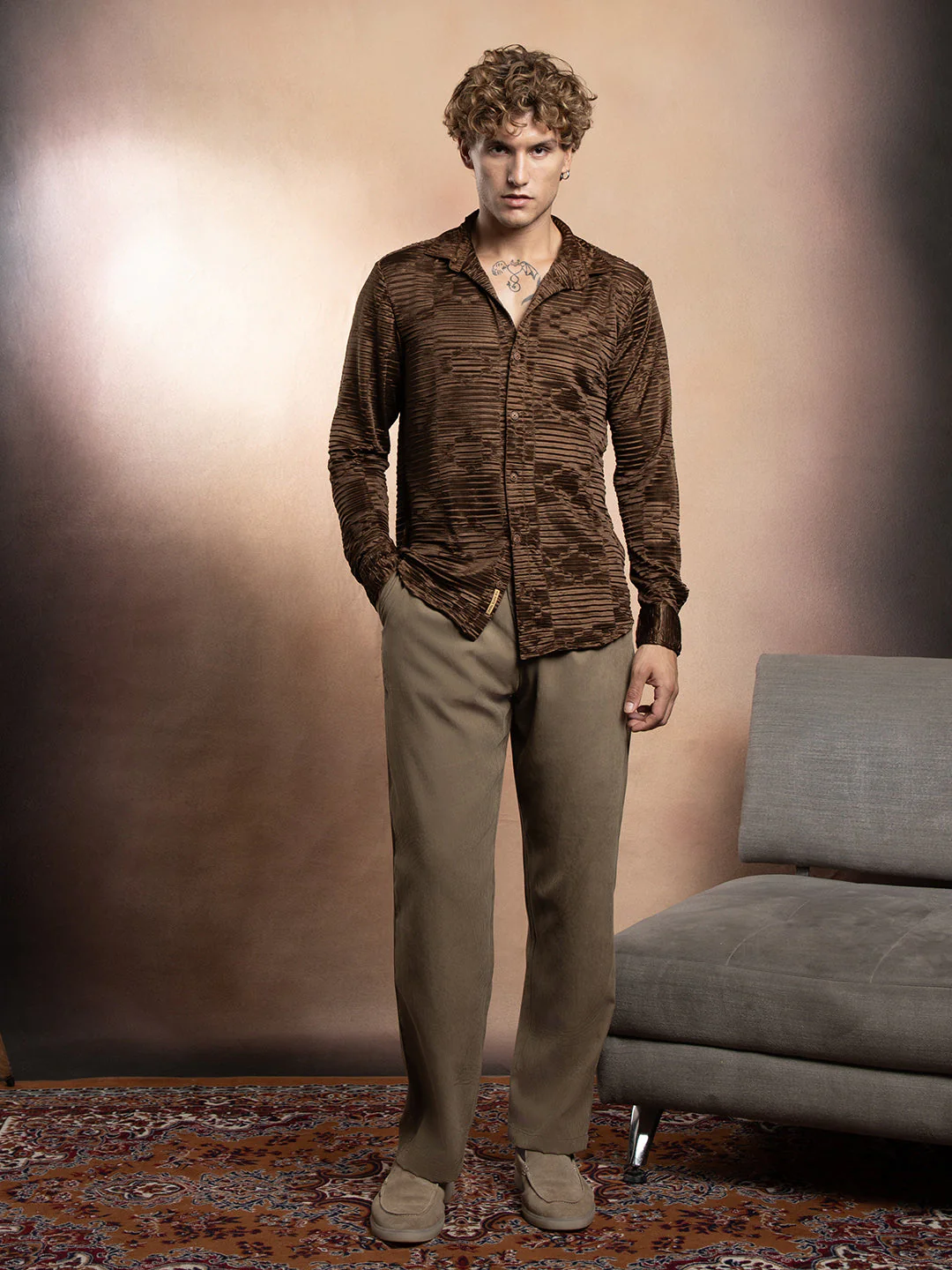 Pleated-Rhombus Shirt - Image 5