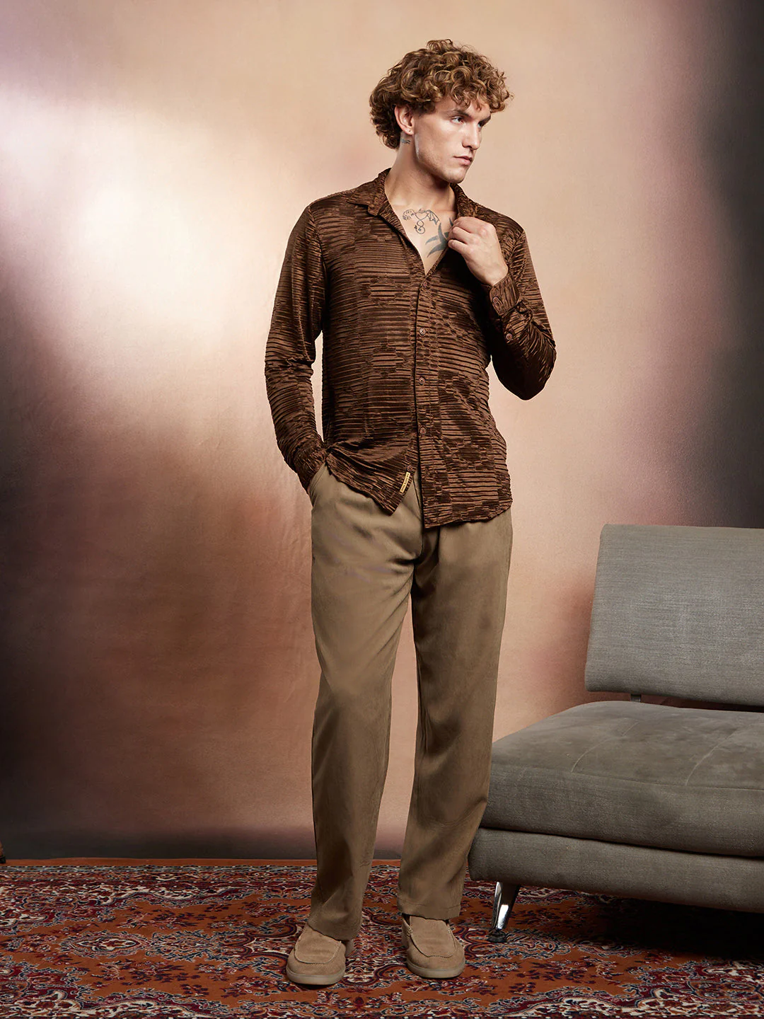 Pleated-Rhombus Shirt - Image 6
