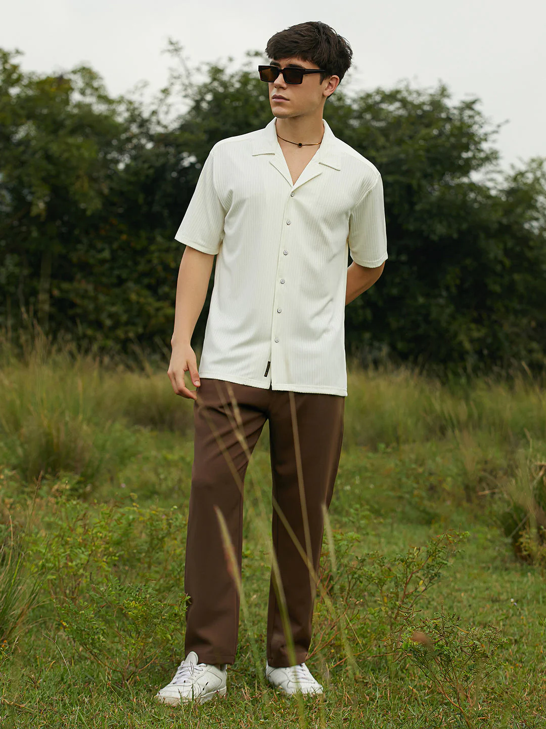 Lightweight - Pleated Suede Trousers - Image 6