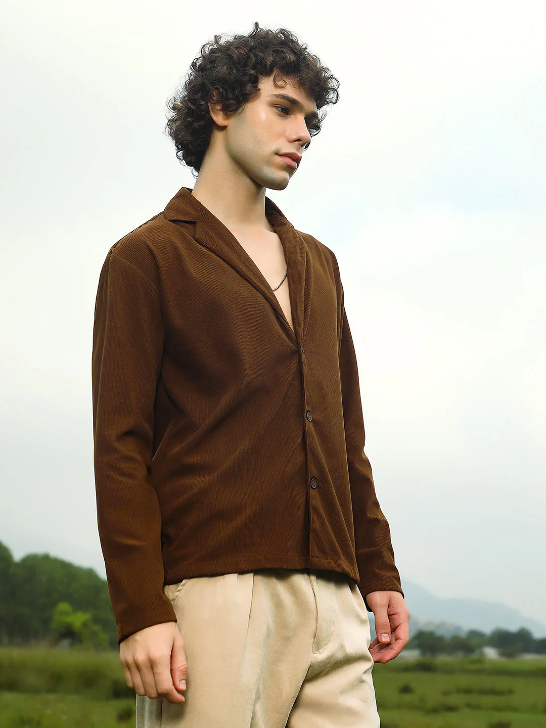 Ribbed Oversized Shirt - Image 3