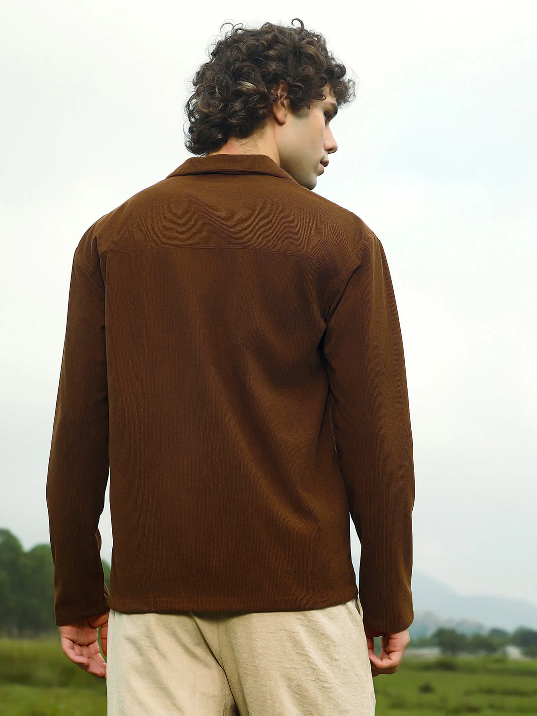 Ribbed Oversized Shirt - Image 4