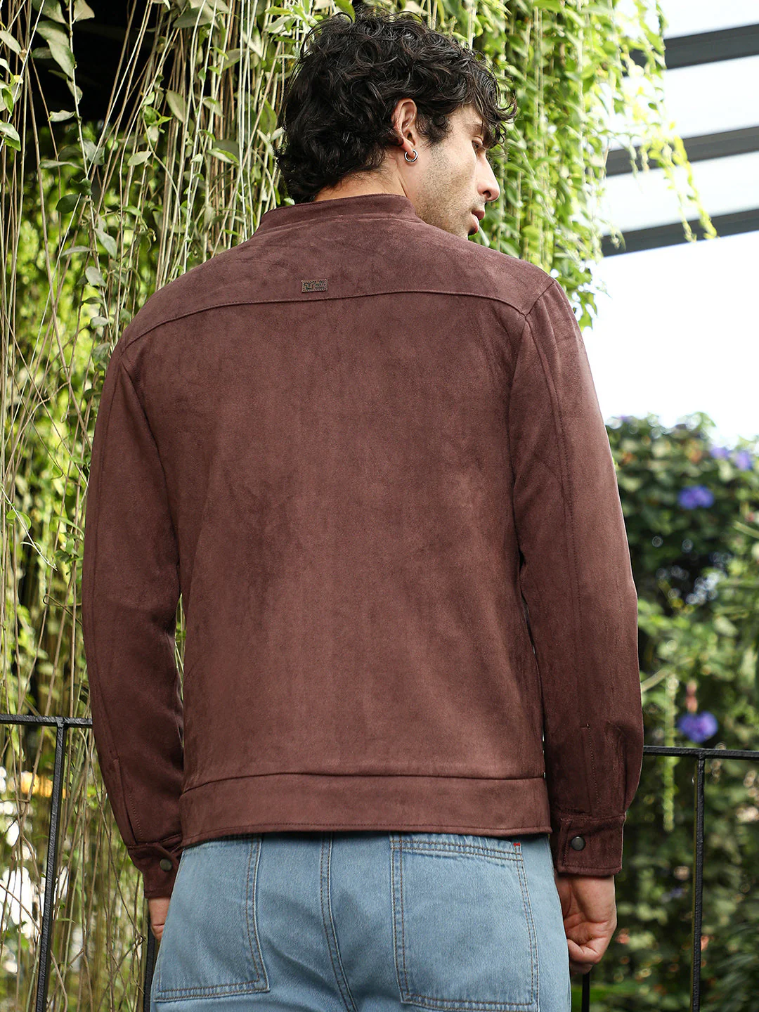 Solid Utility-Suede Rider Jacket - Image 4