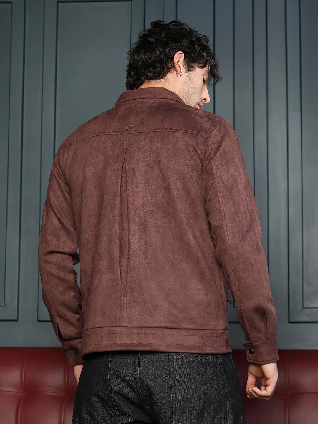 Suede Bomber Jacket - Image 4