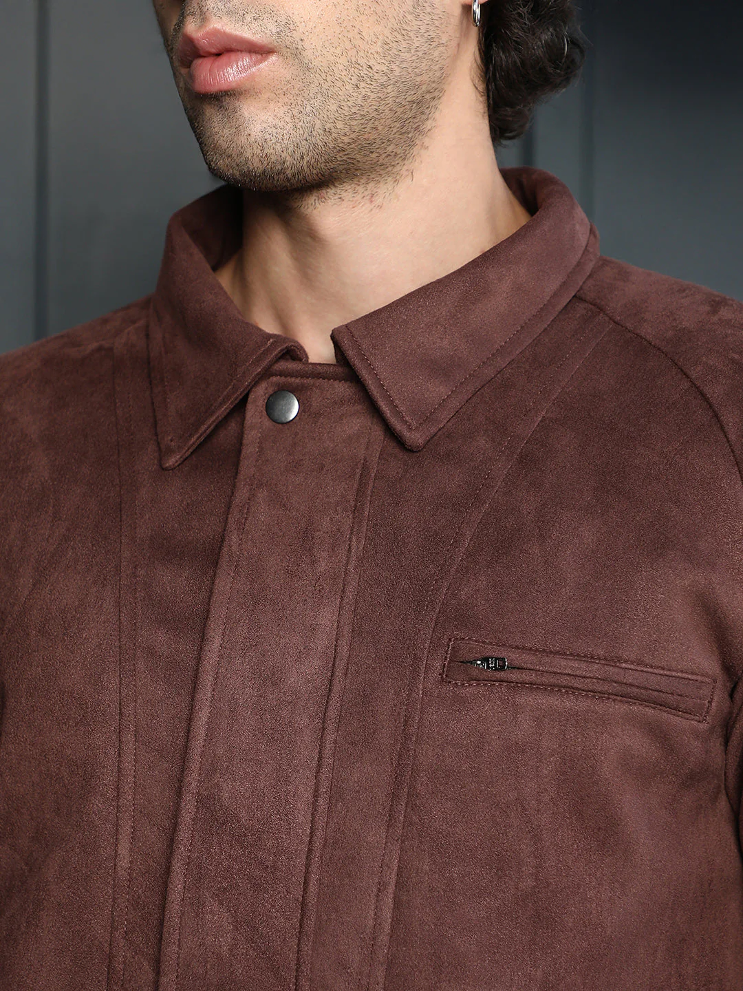 Suede Bomber Jacket - Image 7