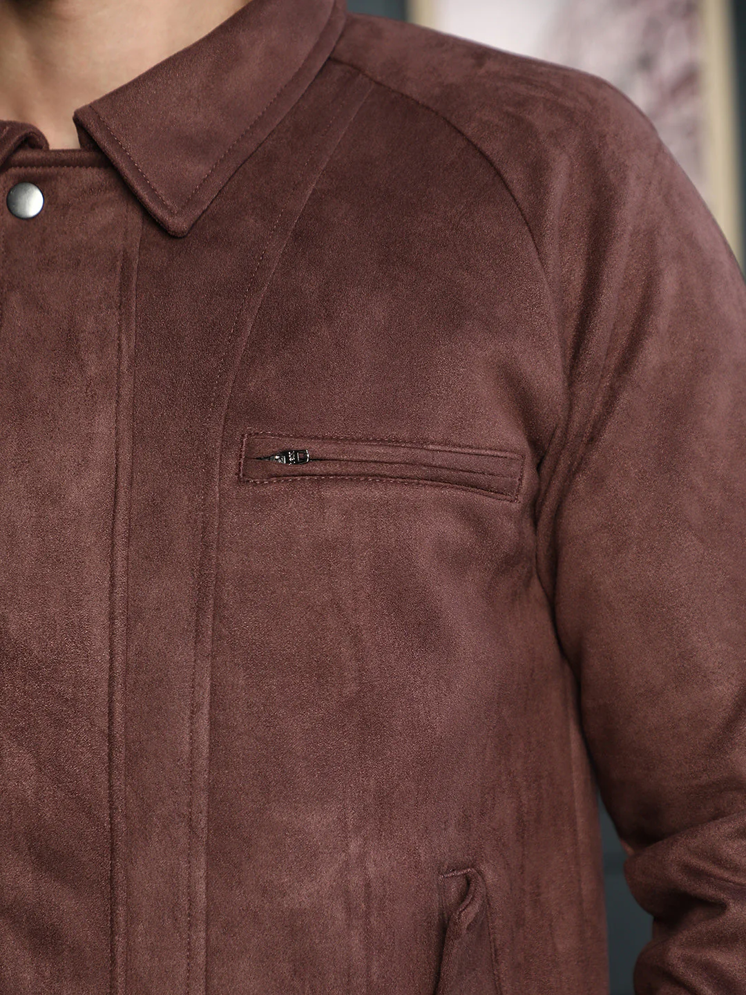 Suede Bomber Jacket - Image 8