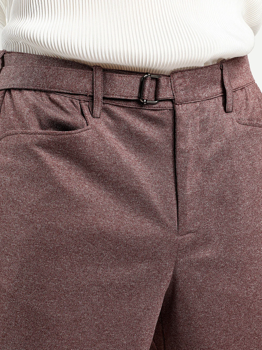 Tailored Heathered Shorts - Image 7
