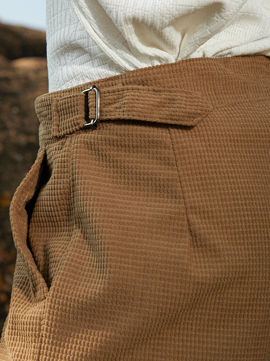 Tailored Waffle Trousers - Image 8