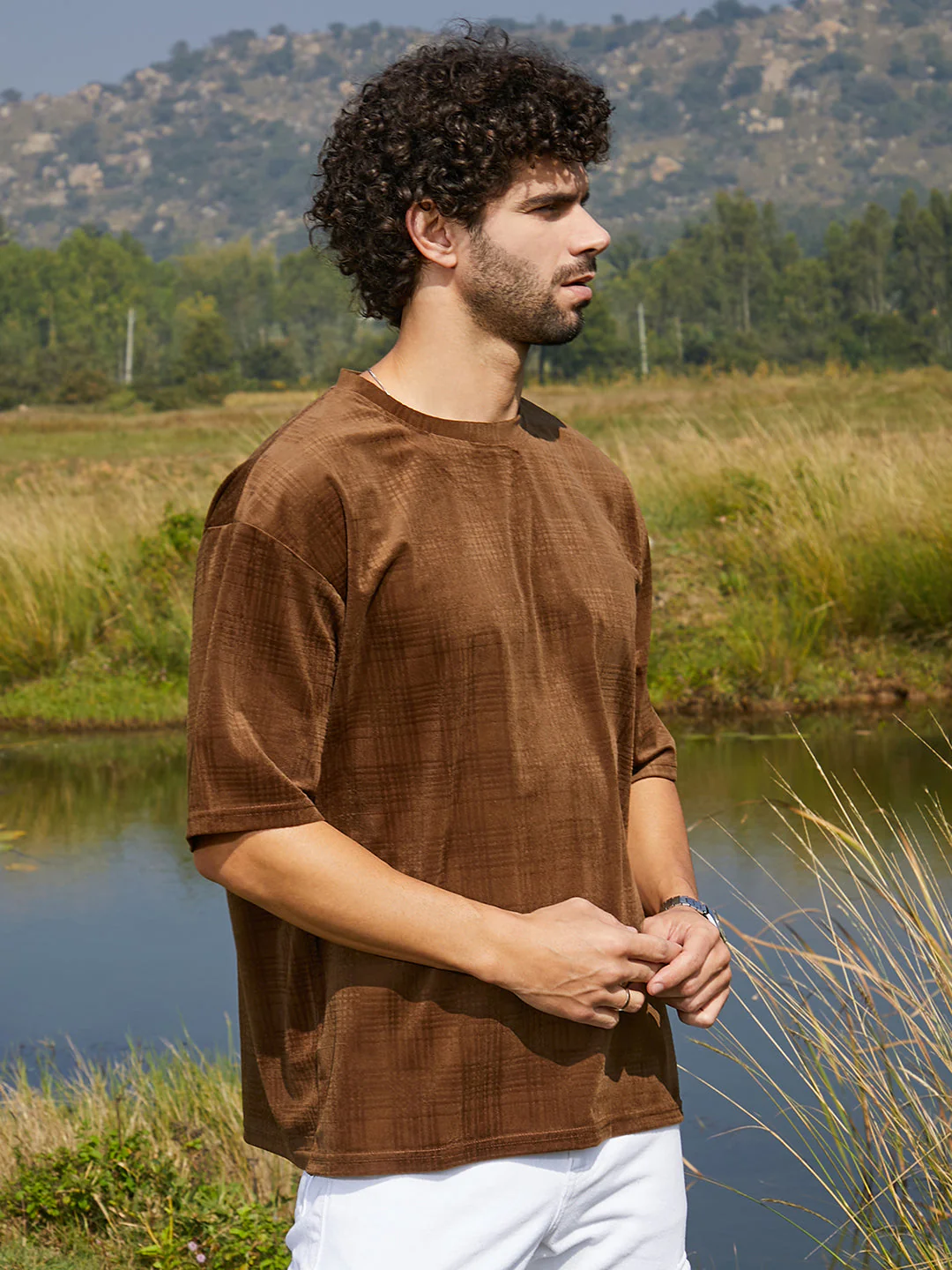 Tartan-Plaid Oversized T-Shirt - Image 3